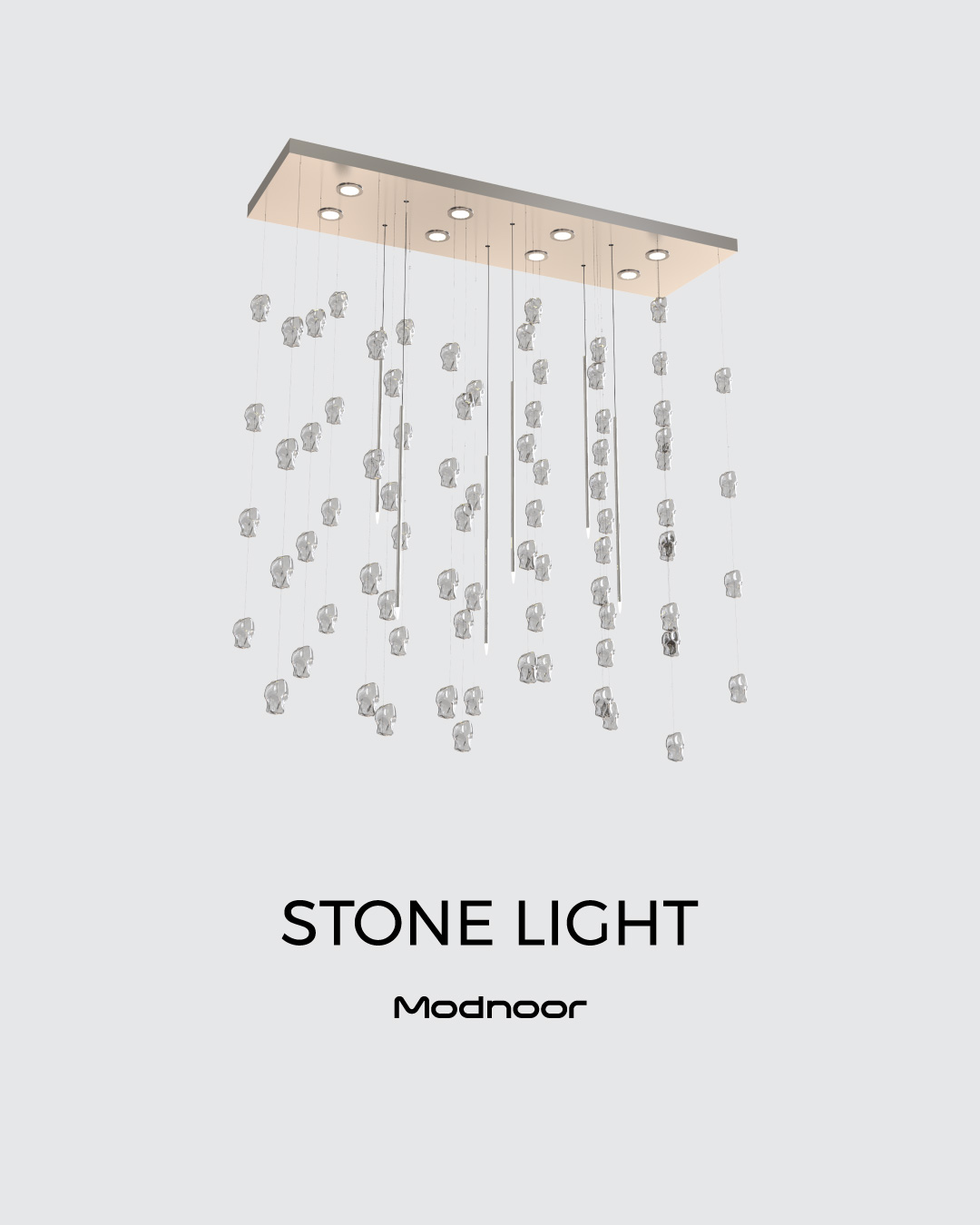 لوستر مدرن استون لایت - Stone Light (کانتر)