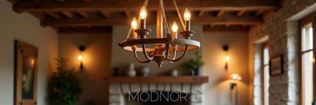 لوستر روستیک Modnoor | مدنور تولید کننده انواع لوستر های مدرن
