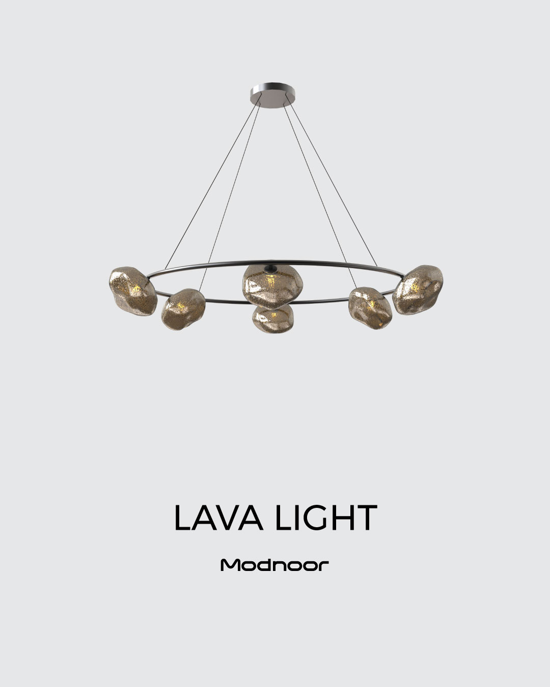 لوستر لاوا لایت گرد قطر 80 - lava light