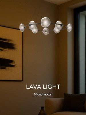 لوستر لاوا لایت گرد قطر 80 - lava light