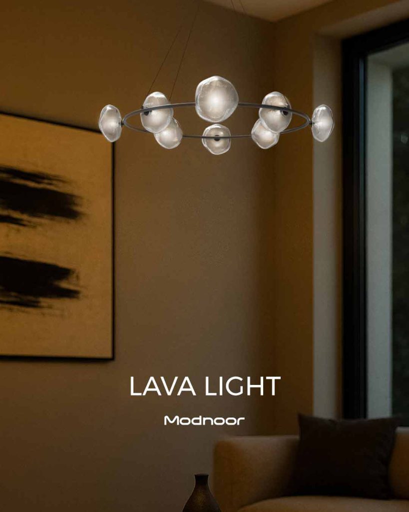 لوستر لاوا لایت گرد قطر 80 - lava light