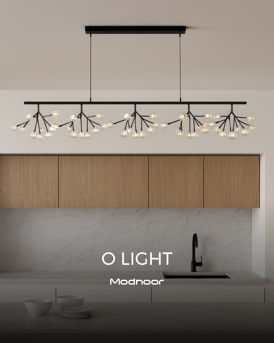 لوستر مدرن خطی اُ لایت - O Light