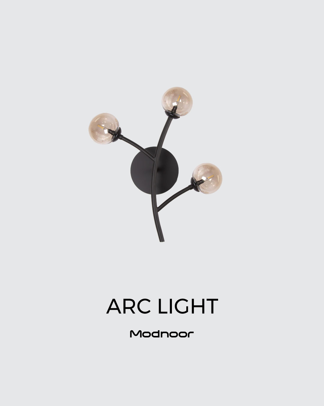 دیوارکوب آرک لایت 3 شاخه - Arc Light