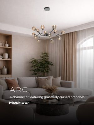 لوستر مدرن آرک لایت 15 شاخه Arc Light