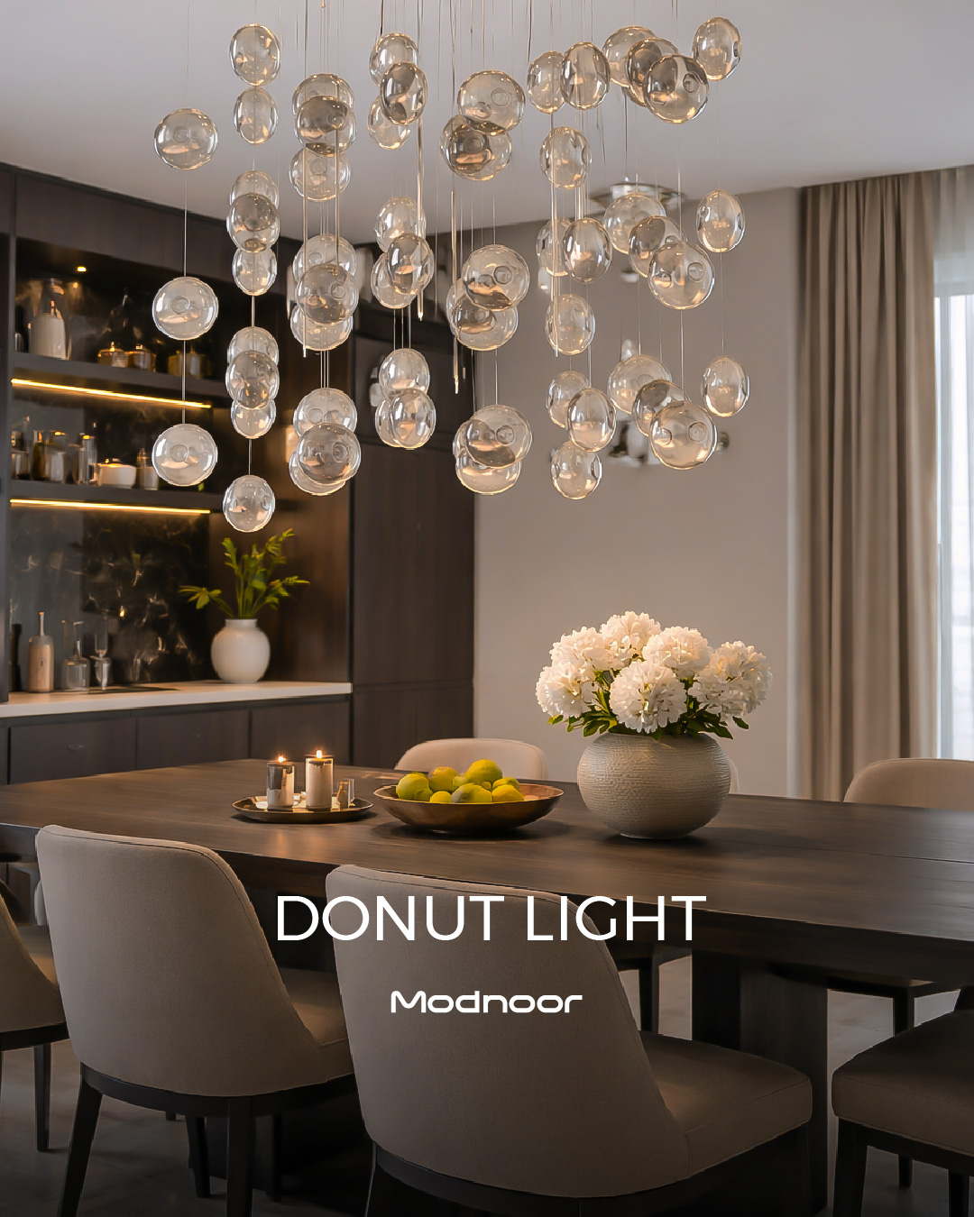 لوستر کانتر دونات لایت - Donut Light