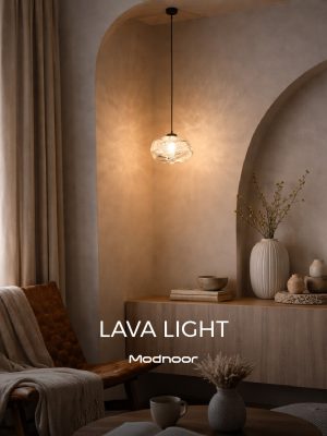 لوستر مدرن لاوا لایت 1 شاخه Lava Light