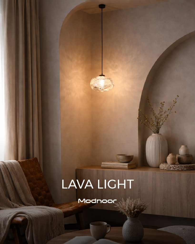 لوستر مدرن لاوا لایت 1 شاخه Lava Light