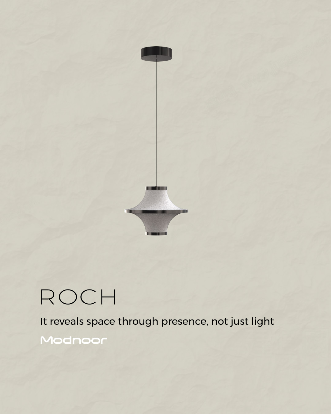 لوستر آویز تک ماژول رچ قطر 50 Roch