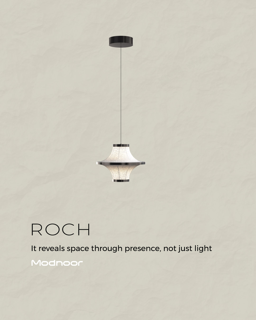 لوستر آویز تک ماژول رچ قطر30 _ Roch