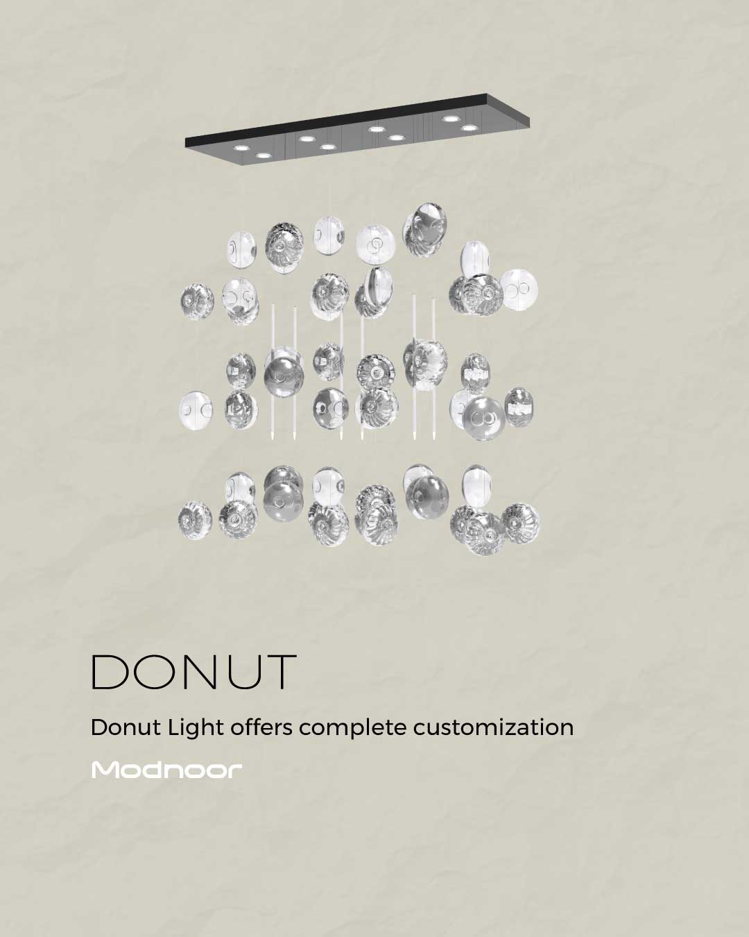 لوستر کانتر دونات لایت - Donut Light