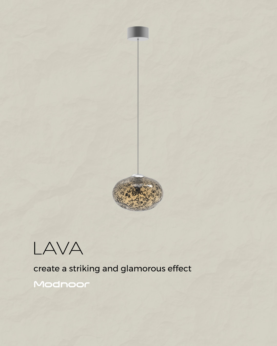 لوستر مدرن لاوا لایت 1 شاخه Lava Light