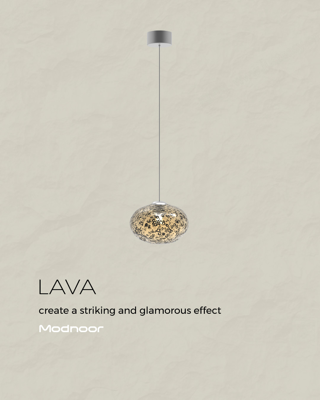 لوستر مدرن لاوا لایت 1 شاخه Lava Light