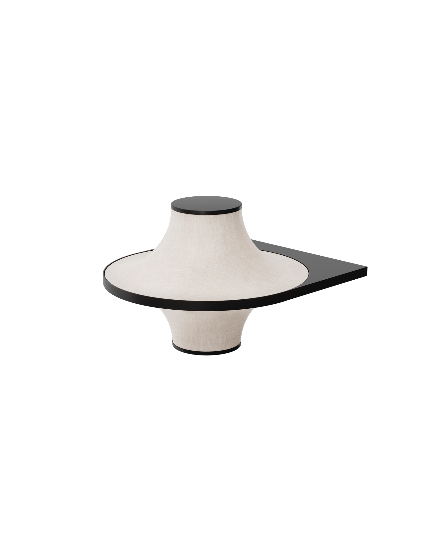 دیوارکوب آباژور قطر 30 رچ در حالت خاموش در سایت مدنور