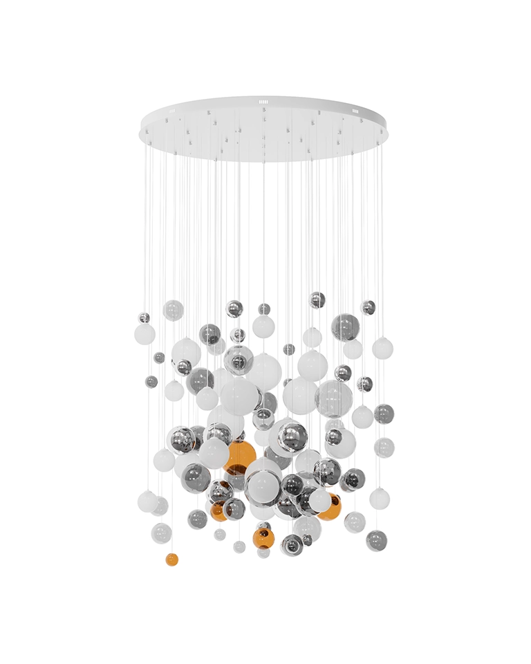 Apollo_120cm.02 لوستر قطر کفی 120 CM آپولو و از نمای روبرو و در حالت خاموش - مدنور