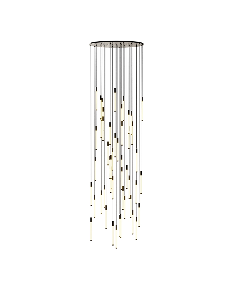 Noro_117cm_Lobby.01 لوستر قطر 117 وید و لابی 50 شاخه نورو 01 (01 Noro) در حالت روشن - مدنور