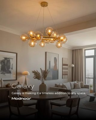 لوستر گلكسي 15 شاخه مشكی