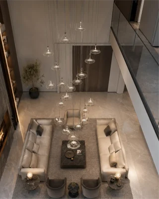 لوستر 25 شاخه چکه وید