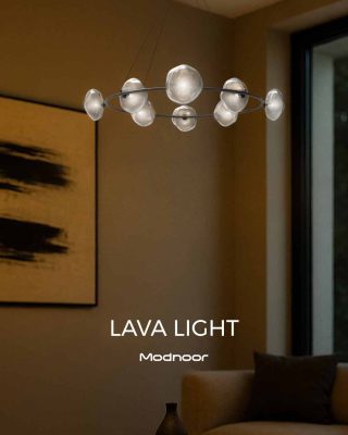 لوستر لاوا لایت گرد قطر 80 - lava light